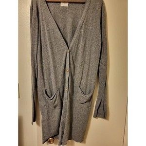 T.la Anthro • Savera Long Button Cardigan Size XL